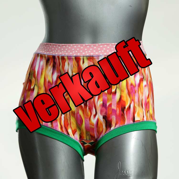 attraktive sexy gemusterte farbige High waist Hotpant aus Baumwolle, Unterwäsche für Damen