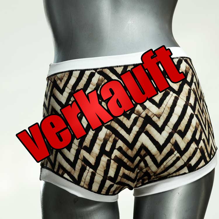 farbige sexy gemusterte bunte High waist Hotpant aus Baumwolle, Unterwäsche für Damen