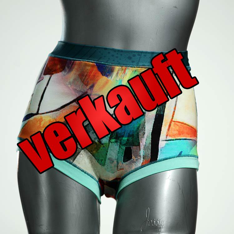 bunte günstige gemusterte süße High waist Hotpant aus Baumwolle, Unterwäsche für Damen