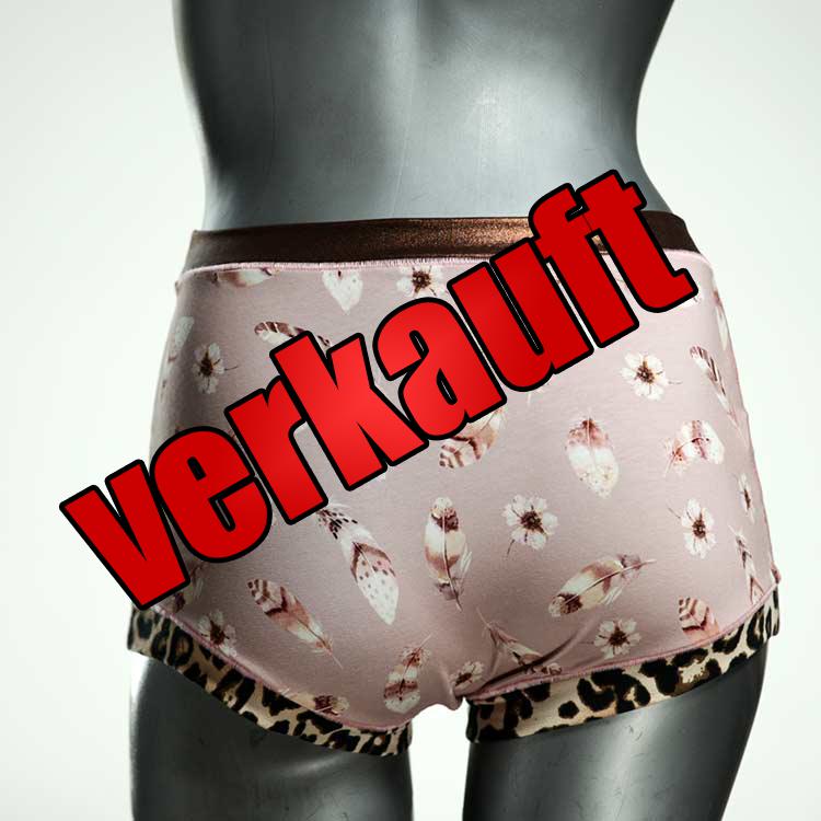 gemusterte günstige sexy ökologische High waist Hotpant aus Baumwolle, Unterwäsche für Damen