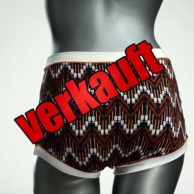 farbige attraktive preiswerte handgemachte High waist Hotpant aus Baumwolle, Unterwäsche für Damen