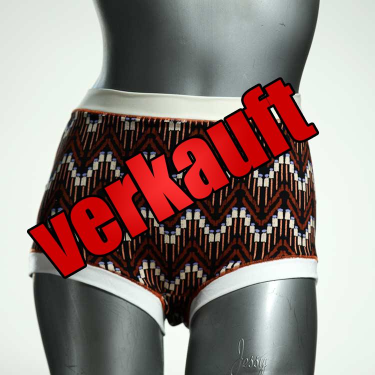 farbige attraktive preiswerte handgemachte High waist Hotpant aus Baumwolle, Unterwäsche für Damen