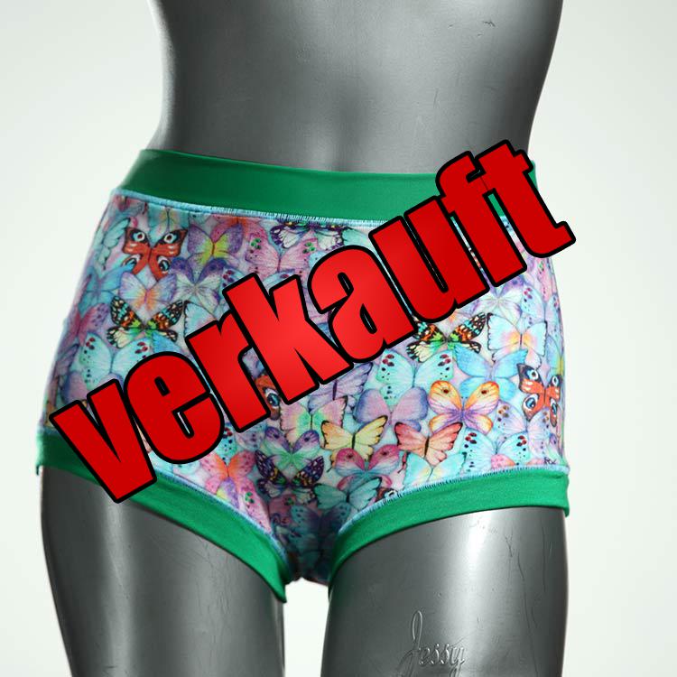 ökologische gemusterte günstige bunte High waist Hotpant aus Baumwolle, Unterwäsche für Damen