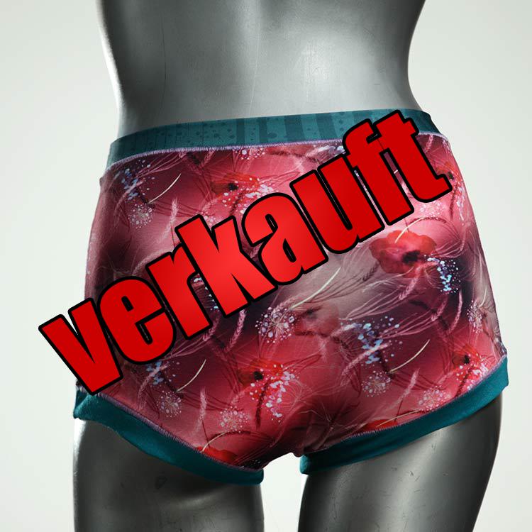 farbige schöne ökologische gemusterte High waist Hotpant aus Baumwolle, Unterwäsche für Damen