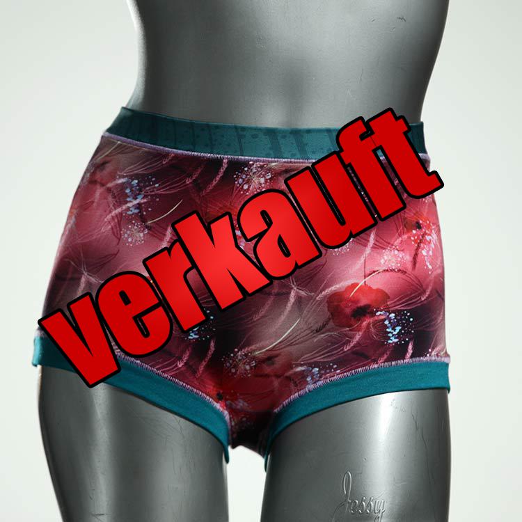 farbige schöne ökologische gemusterte High waist Hotpant aus Baumwolle, Unterwäsche für Damen