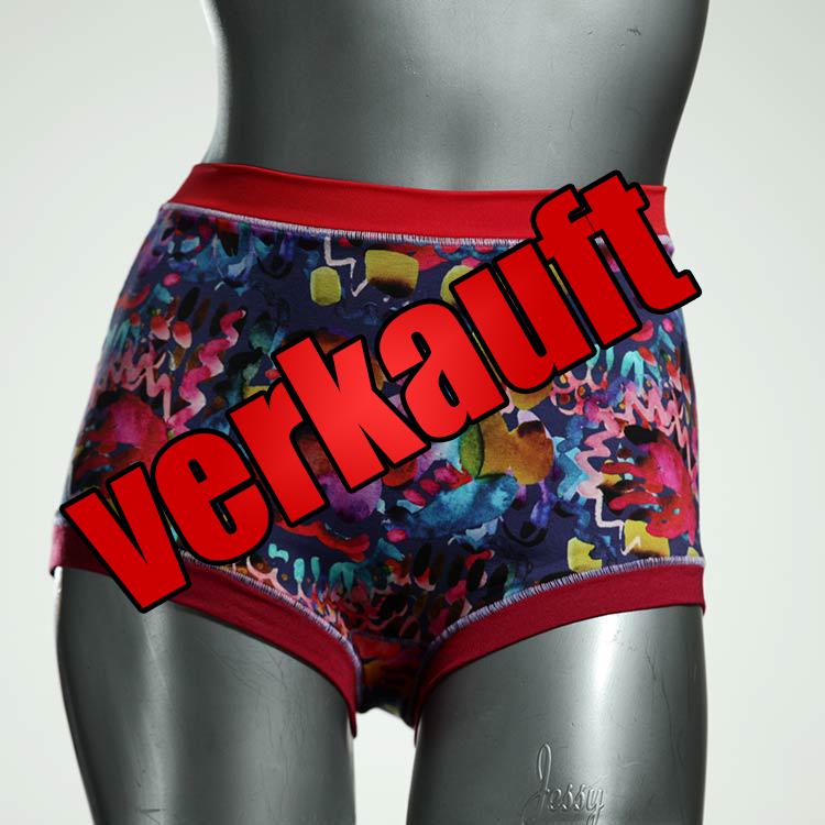 bequeme nachhaltige handgemachte süße High waist Hotpant aus Baumwolle, Unterwäsche für Damen