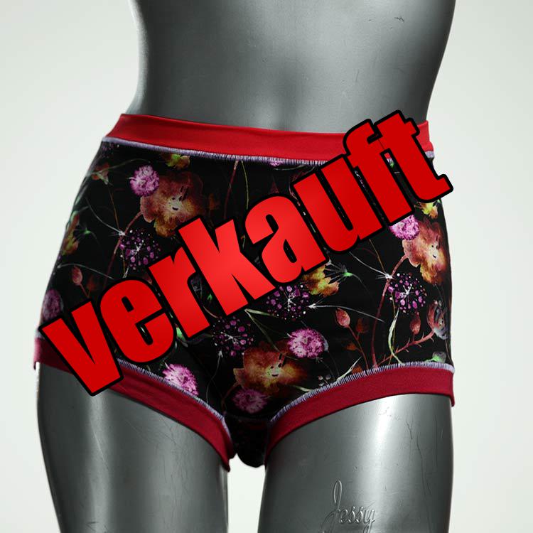 nachhaltige farbige bunte attraktive High waist Hotpant aus Baumwolle, Unterwäsche für Damen