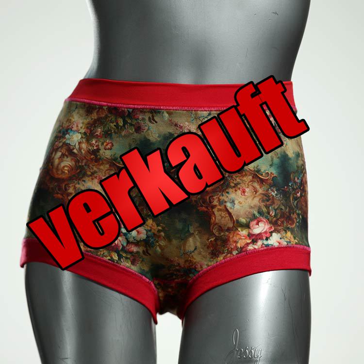 bequeme gemusterte nachhaltige preiswerte High waist Hotpant aus Baumwolle, Unterwäsche für Damen