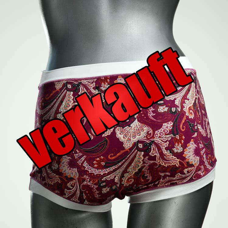 gemusterte günstige ökologische nachhaltige High waist Hotpant aus Baumwolle, Unterwäsche für Damen