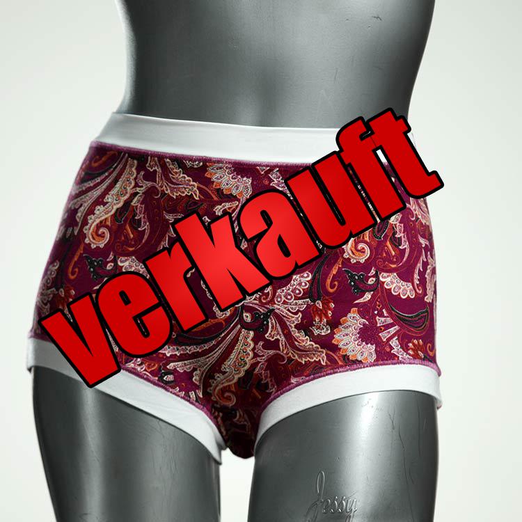 gemusterte günstige ökologische nachhaltige High waist Hotpant aus Baumwolle, Unterwäsche für Damen