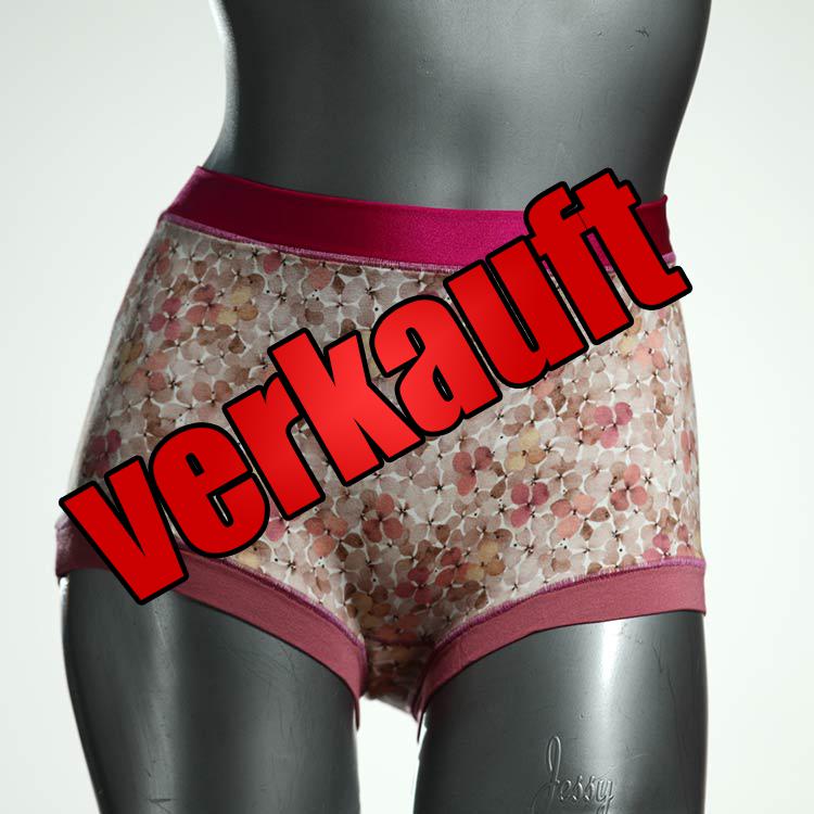 preiswerte schöne gemusterte handgemachte High waist Hotpant aus Baumwolle, Unterwäsche für Damen