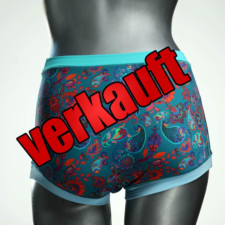 handgemachte bequeme gemusterte nachhaltige Highwaist aus Biobaumwolle, Unterwäsche für Damen