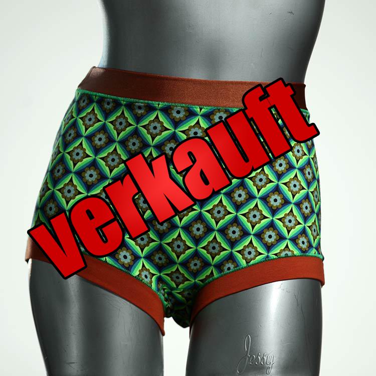 bequeme bunte handgemachte attraktive Highwaist aus Biobaumwolle, Unterwäsche für Damen