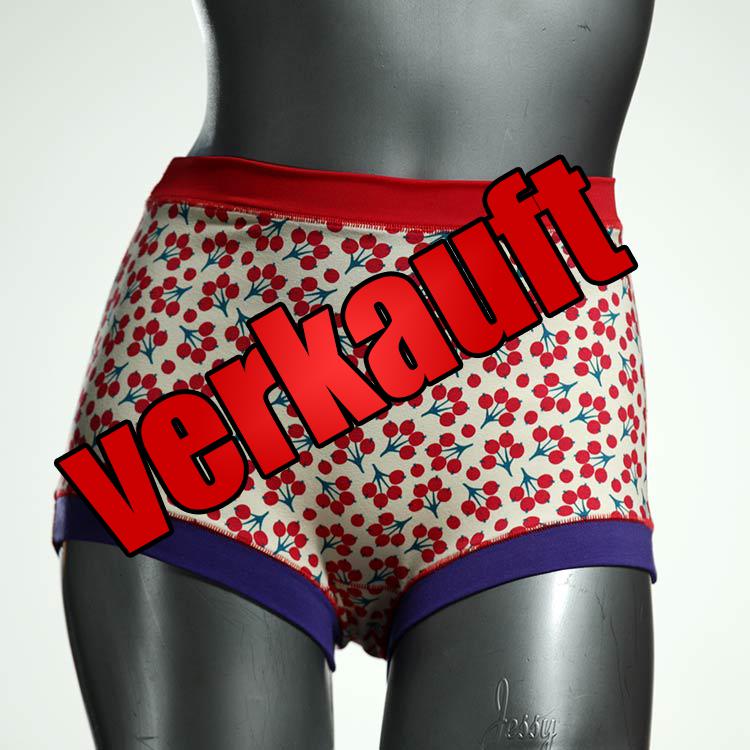 bequeme gemusterte handgemachte bunte Highwaist aus Biobaumwolle, Unterwäsche für Damen