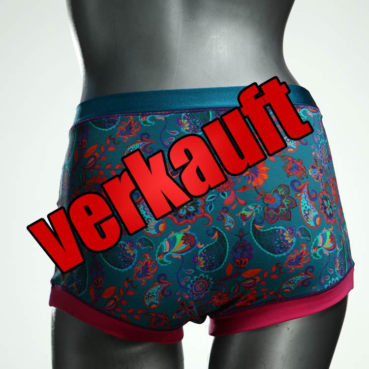 süße bunte ökologische gemusterte Highwaist aus Biobaumwolle, Unterwäsche für Damen