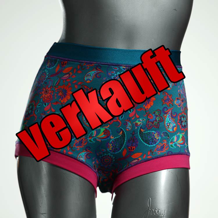 süße bunte ökologische gemusterte Highwaist aus Biobaumwolle, Unterwäsche für Damen