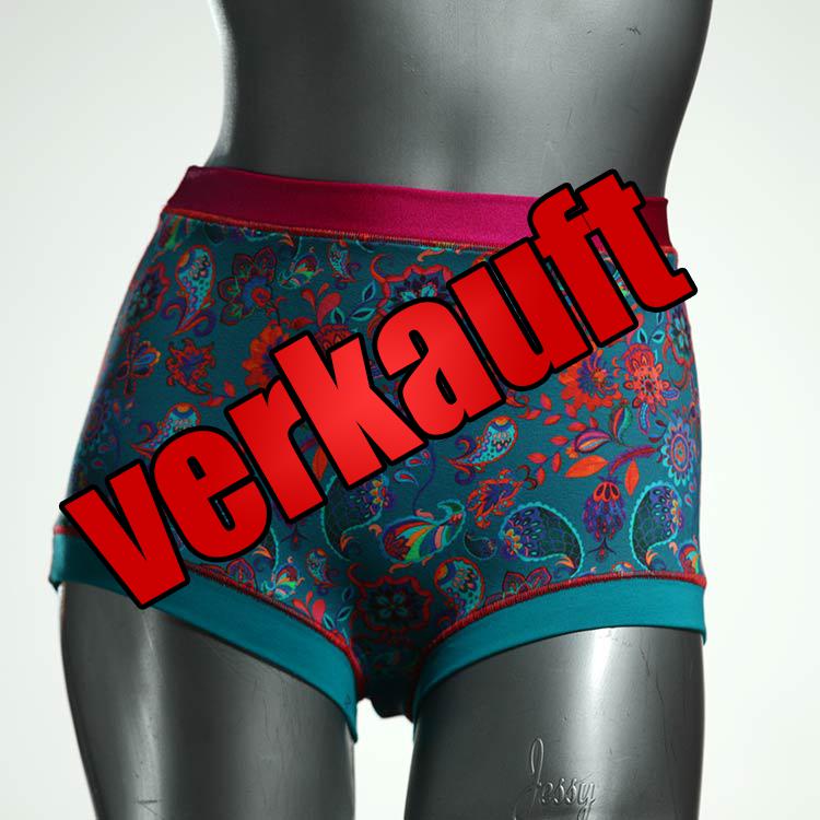 farbige preiswerte bequeme handgemachte Highwaist aus Biobaumwolle, Unterwäsche für Damen