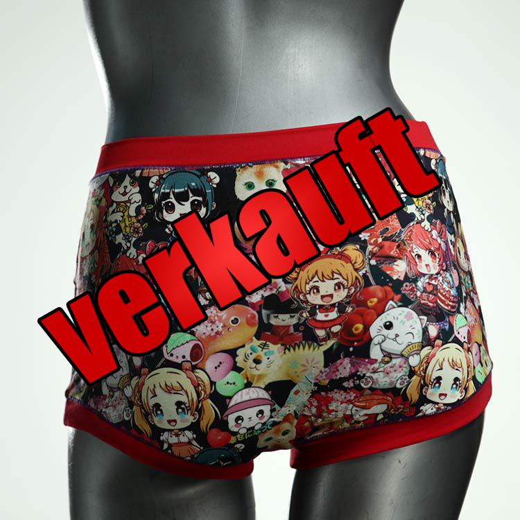 ökologische bunte handgemachte schöne Highwaist aus Biobaumwolle, Unterwäsche für Damen