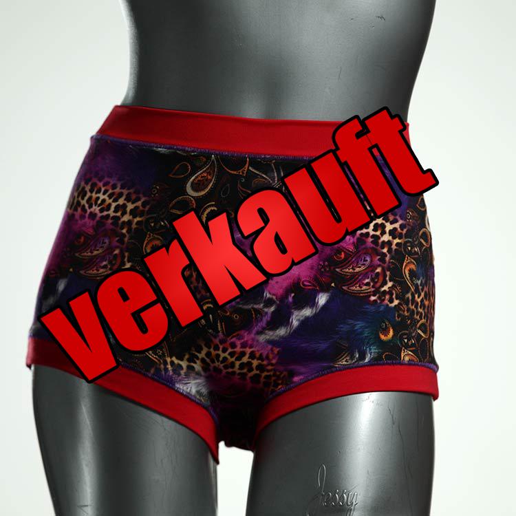 ökologische bunte handgemachte schöne Highwaist aus Biobaumwolle, Unterwäsche für Damen