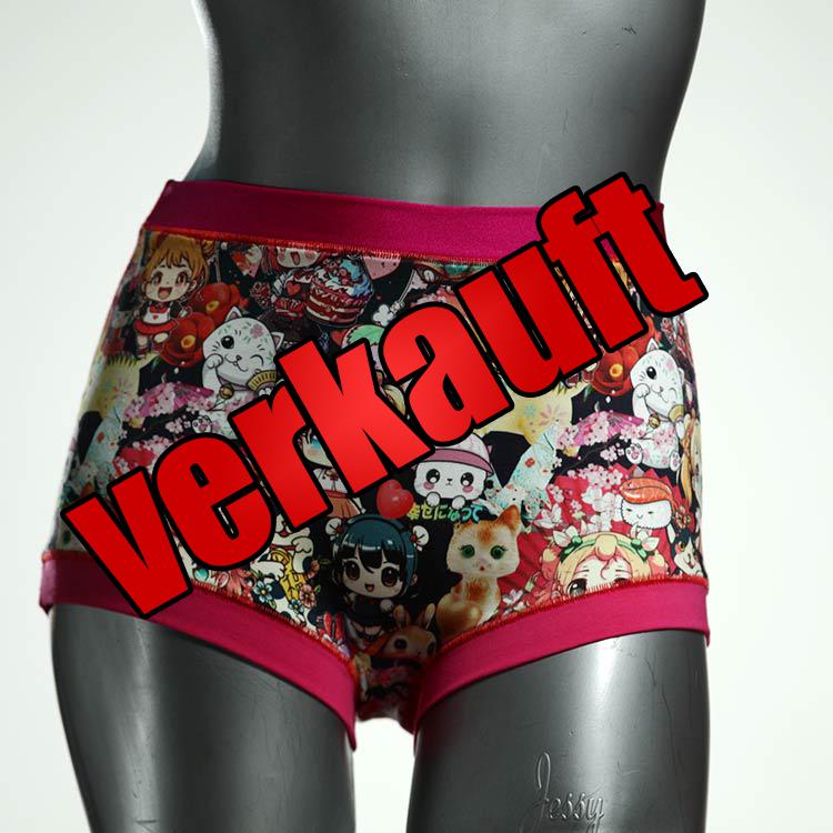 ökologische handgemachte süße gemusterte Highwaist aus Biobaumwolle, Unterwäsche für Damen