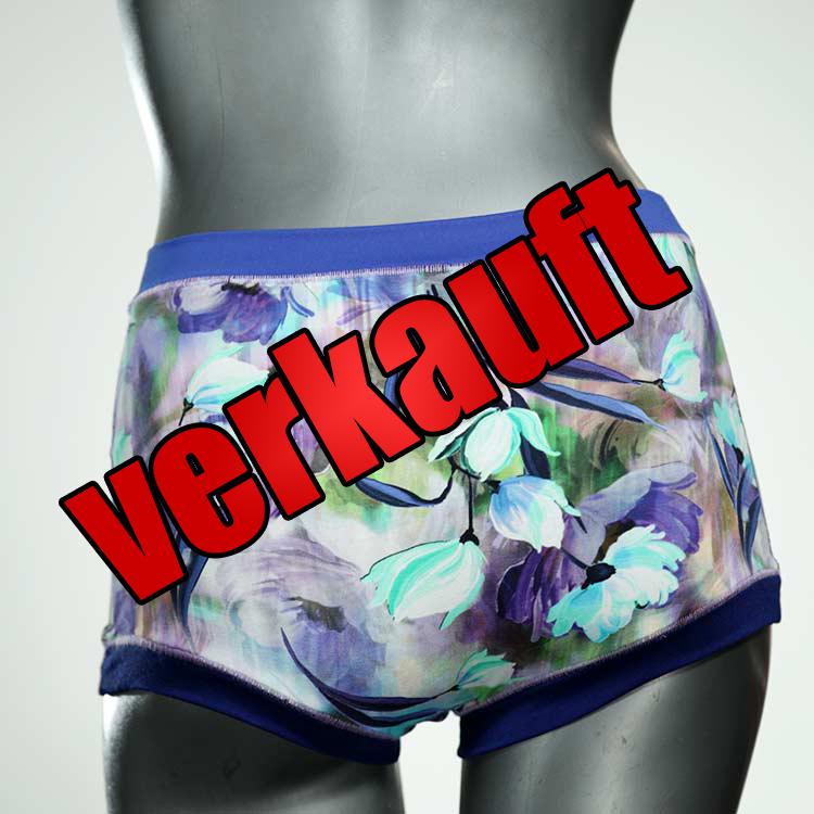 ökologische bunte farbige schöne High waist Hotpant aus Baumwolle, Unterwäsche für Damen