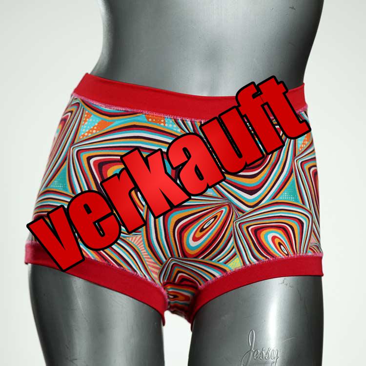 ökologische bunte farbige günstige High waist Hotpant aus Baumwolle, Unterwäsche für Damen