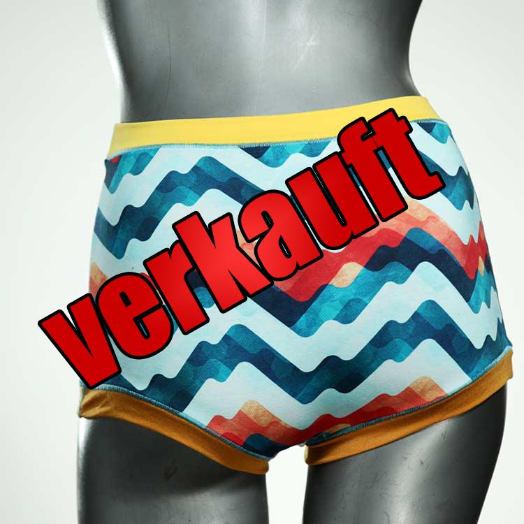 farbige bunte bequeme süße High waist Hotpant aus Baumwolle, Unterwäsche für Damen