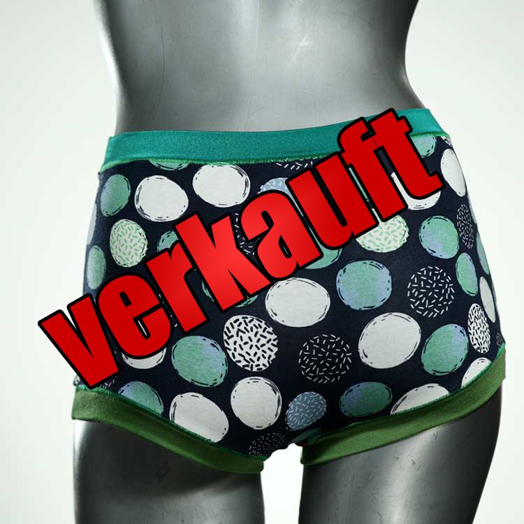 gemusterte ökologische bunte günstige High waist Hotpant aus Baumwolle, Unterwäsche für Damen