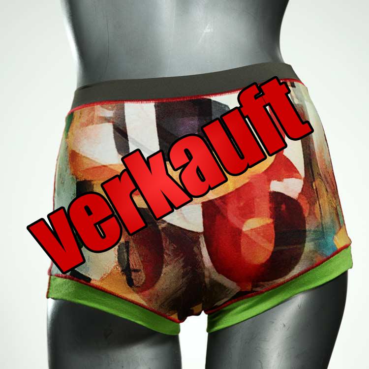 bequeme bunte gemusterte schöne High waist Hotpant aus Baumwolle, Unterwäsche für Damen