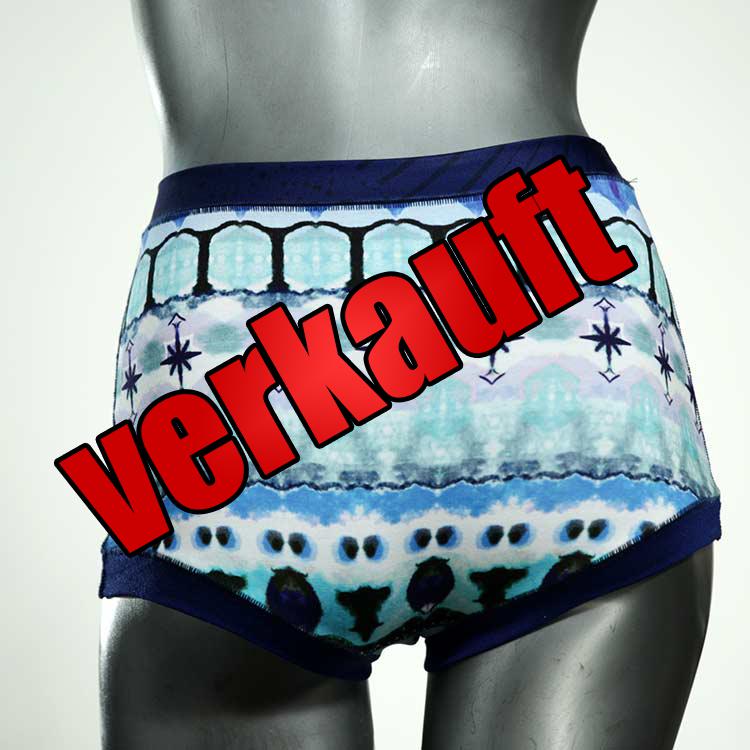 sexy farbige nachhaltige gemusterte High waist Hotpant aus Baumwolle, Unterwäsche für Damen