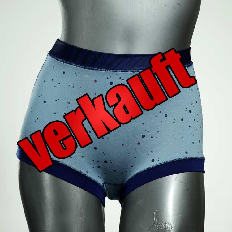 sexy farbige nachhaltige gemusterte High waist Hotpant aus Baumwolle, Unterwäsche für Damen