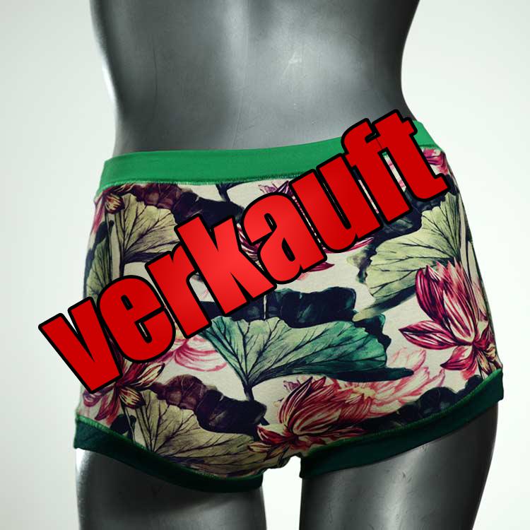 bequeme handgemachte gemusterte süße High waist Hotpant aus Baumwolle, Unterwäsche für Damen