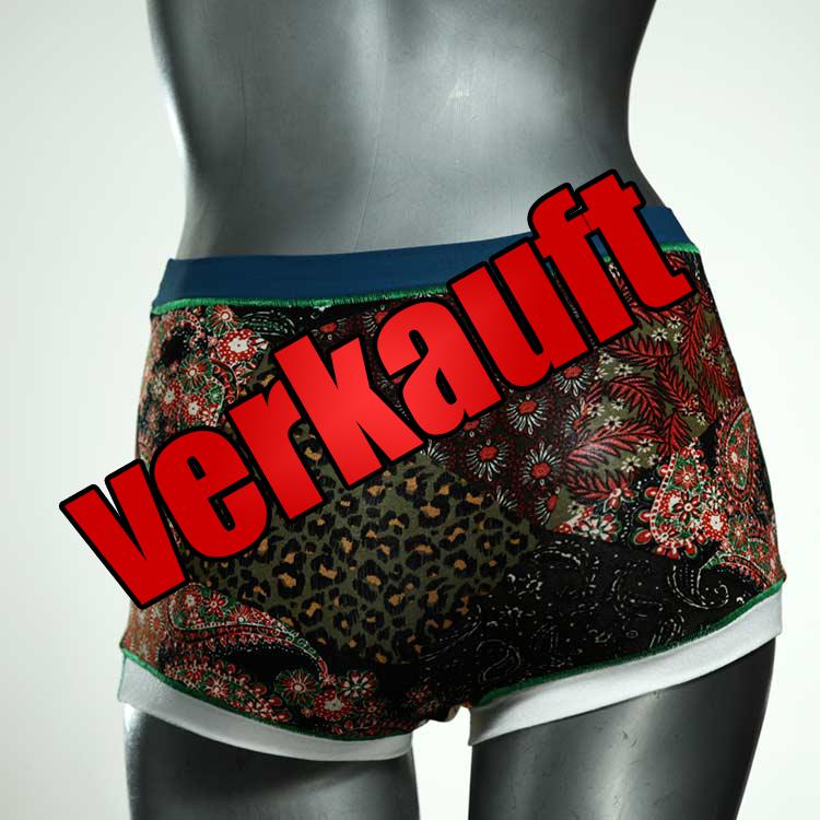 gemusterte preiswerte handgemachte schöne High waist Hotpant aus Baumwolle, Unterwäsche für Damen