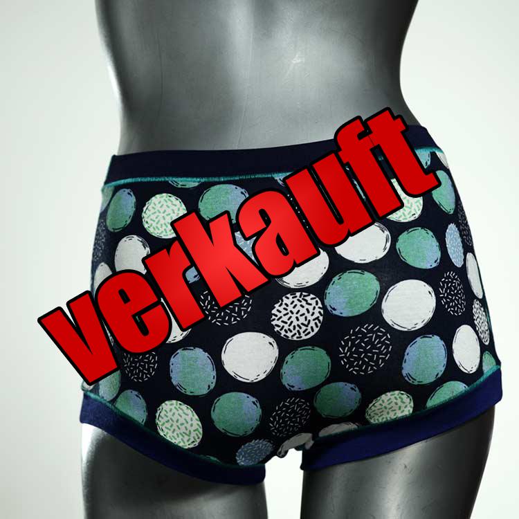 preiswerte bunte gemusterte handgemachte High waist Hotpant aus Baumwolle, Unterwäsche für Damen