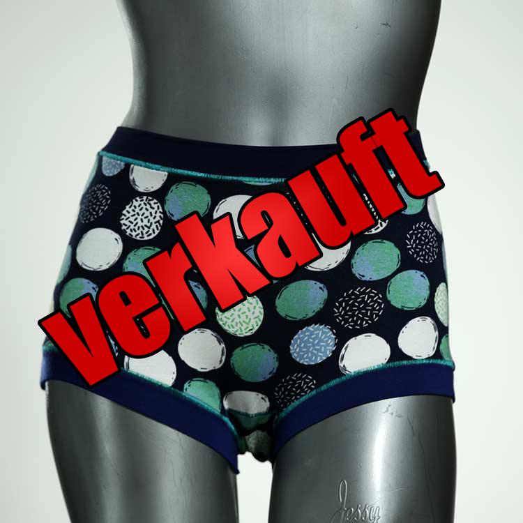 preiswerte bunte gemusterte handgemachte High waist Hotpant aus Baumwolle, Unterwäsche für Damen