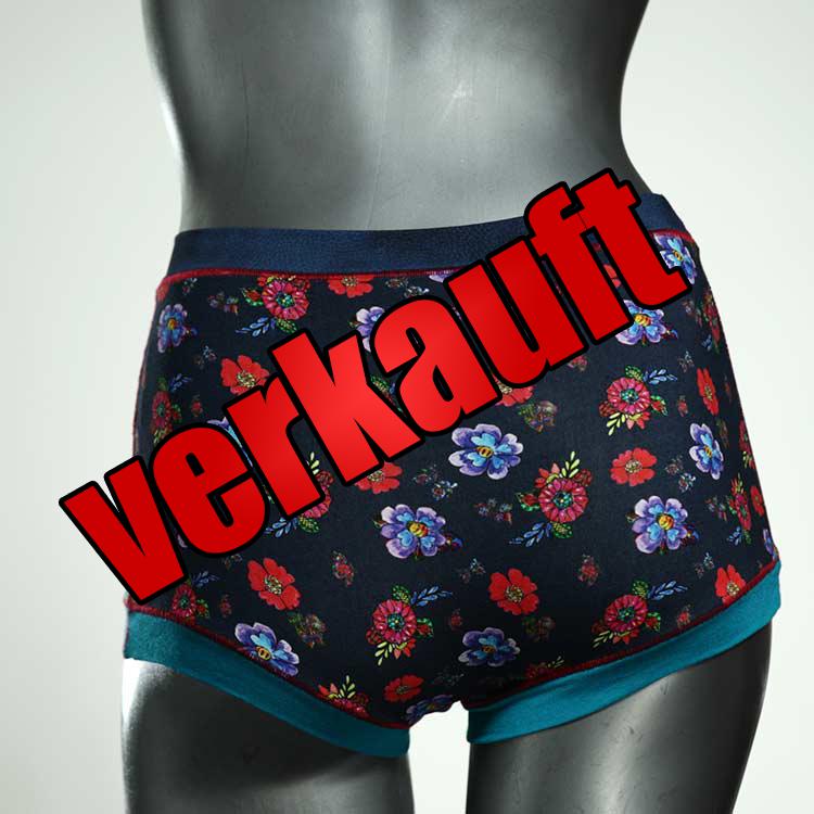 ökologische bequeme preiswerte handgemachte High waist Hotpant aus Baumwolle, Unterwäsche für Damen