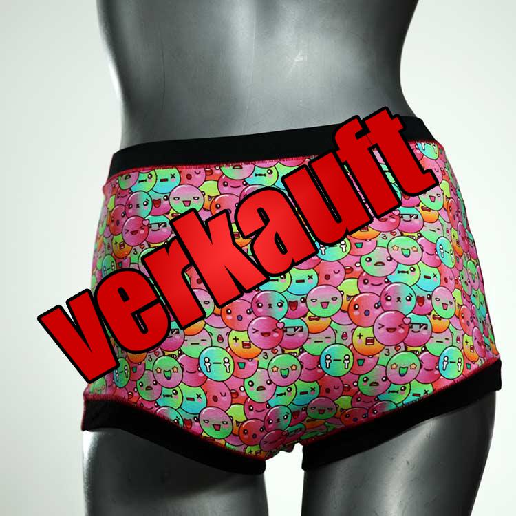 preiswerte ökologische gemusterte günstige High waist Hotpant aus Baumwolle, Unterwäsche für Damen