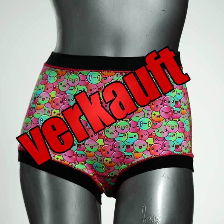 preiswerte ökologische gemusterte günstige High waist Hotpant aus Baumwolle, Unterwäsche für Damen