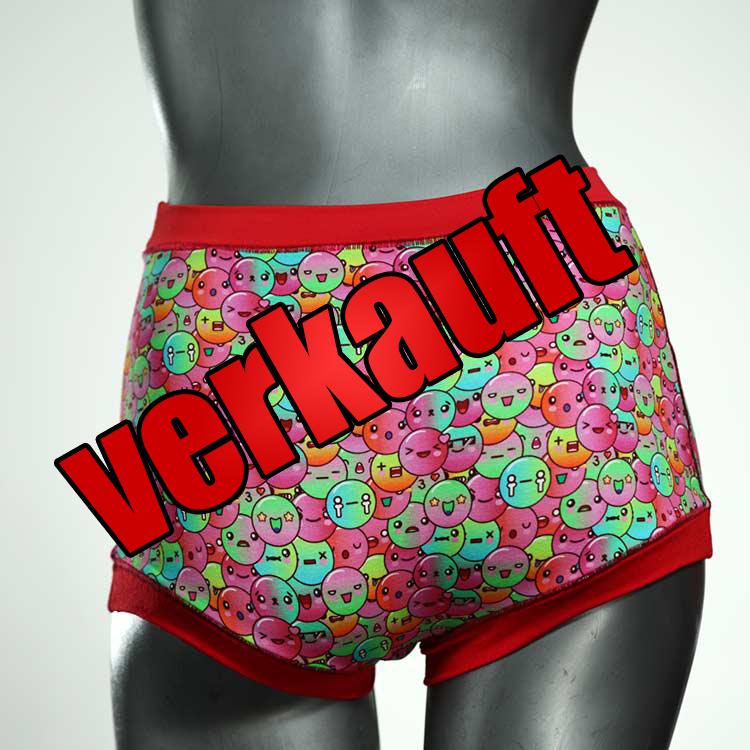 sexy schöne bunte nachhaltige High waist Hotpant aus Baumwolle, Unterwäsche für Damen