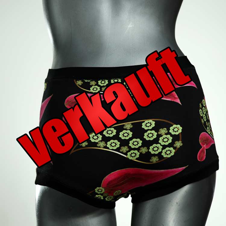handgemachte schöne ökologische nachhaltige High waist Hotpant aus Baumwolle, Unterwäsche für Damen