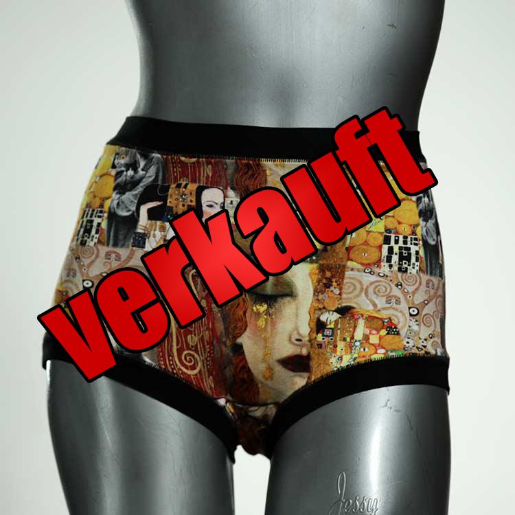 handgemachte schöne ökologische nachhaltige High waist Hotpant aus Baumwolle, Unterwäsche für Damen