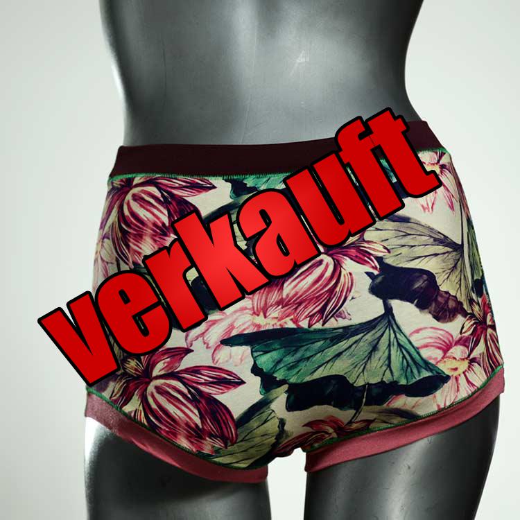 ökologische bunte günstige farbige High waist Hotpant aus Baumwolle, Unterwäsche für Damen