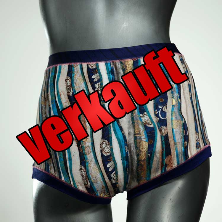 bequeme bunte attraktive handgemachte High waist Hotpant aus Baumwolle, Unterwäsche für Damen