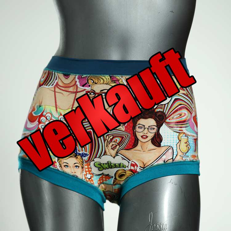 preiswerte farbige bequeme günstige High waist Hotpant aus Baumwolle, Unterwäsche für Damen