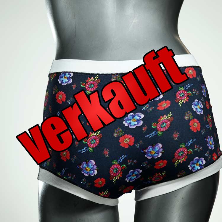 bequeme bunte nachhaltige preiswerte High waist Hotpant aus Baumwolle, Unterwäsche für Damen