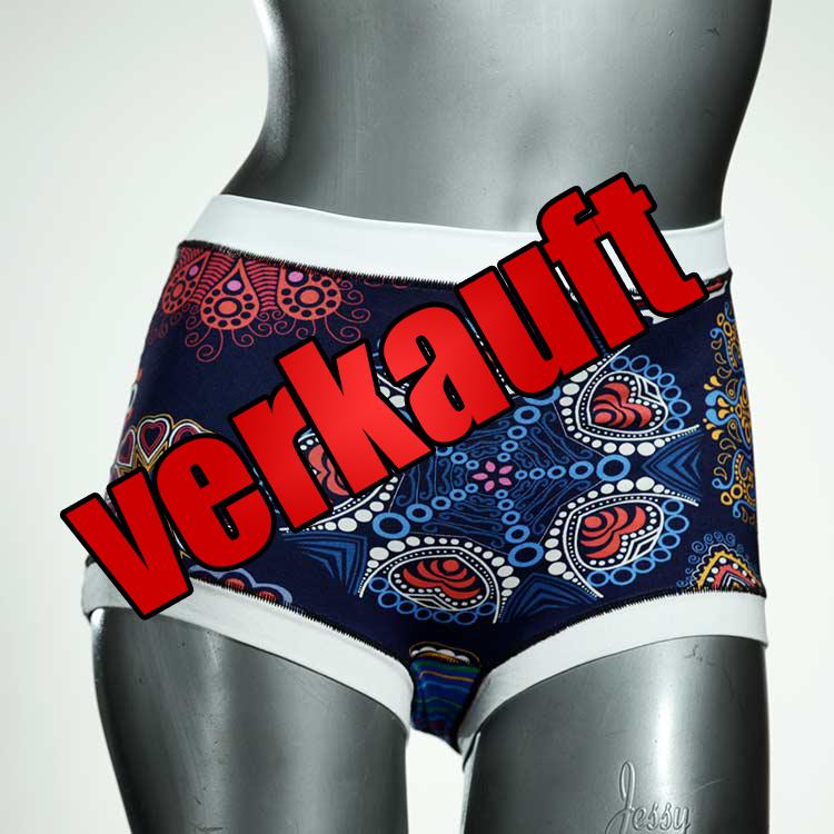bequeme bunte nachhaltige preiswerte High waist Hotpant aus Baumwolle, Unterwäsche für Damen