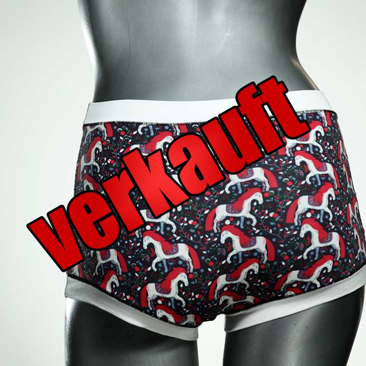 süße gemusterte ökologische attraktive High waist Hotpant aus Baumwolle, Unterwäsche für Damen