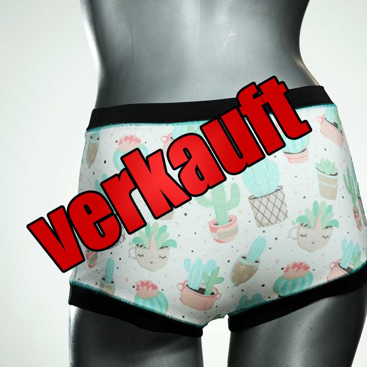 ökologische schöne nachhaltige bunte High waist Hotpant aus Baumwolle, Unterwäsche für Damen