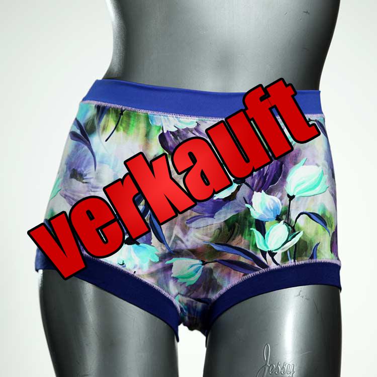 gemusterte ökologische bequeme farbige High waist Hotpant aus Baumwolle, Unterwäsche für Damen
