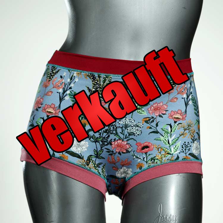 nachhaltige ökologische bunte gemusterte High waist Hotpant aus Baumwolle, Unterwäsche für Damen